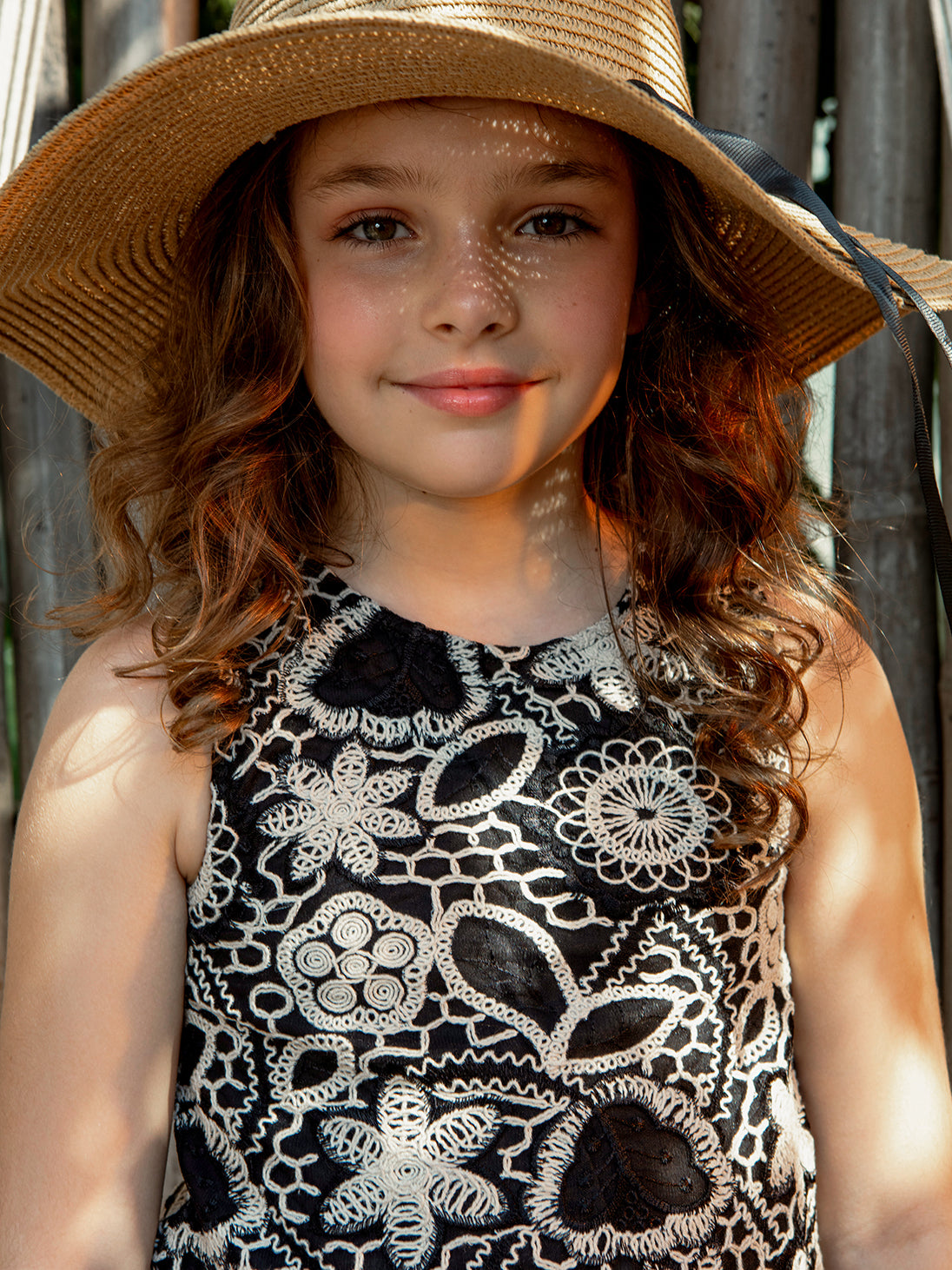 Girls Embroidered Stylish Woven Top