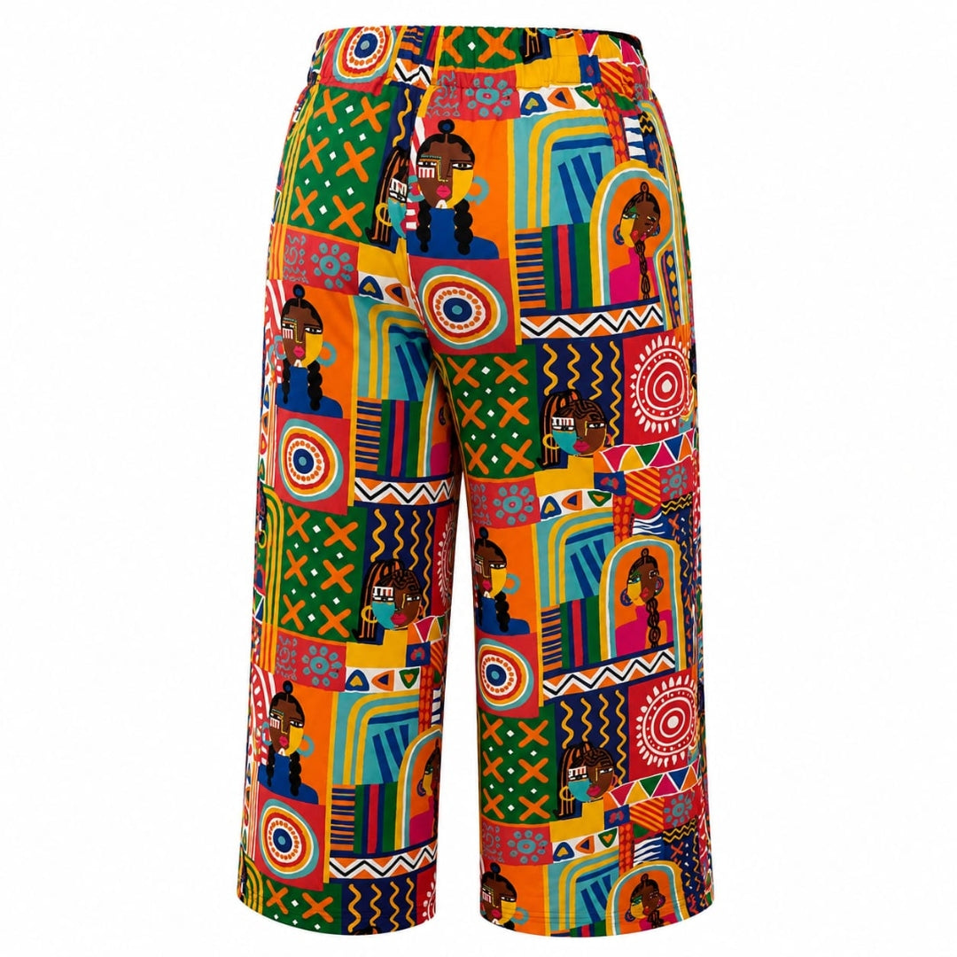 Printed Cord Bottom for Girls Winter White