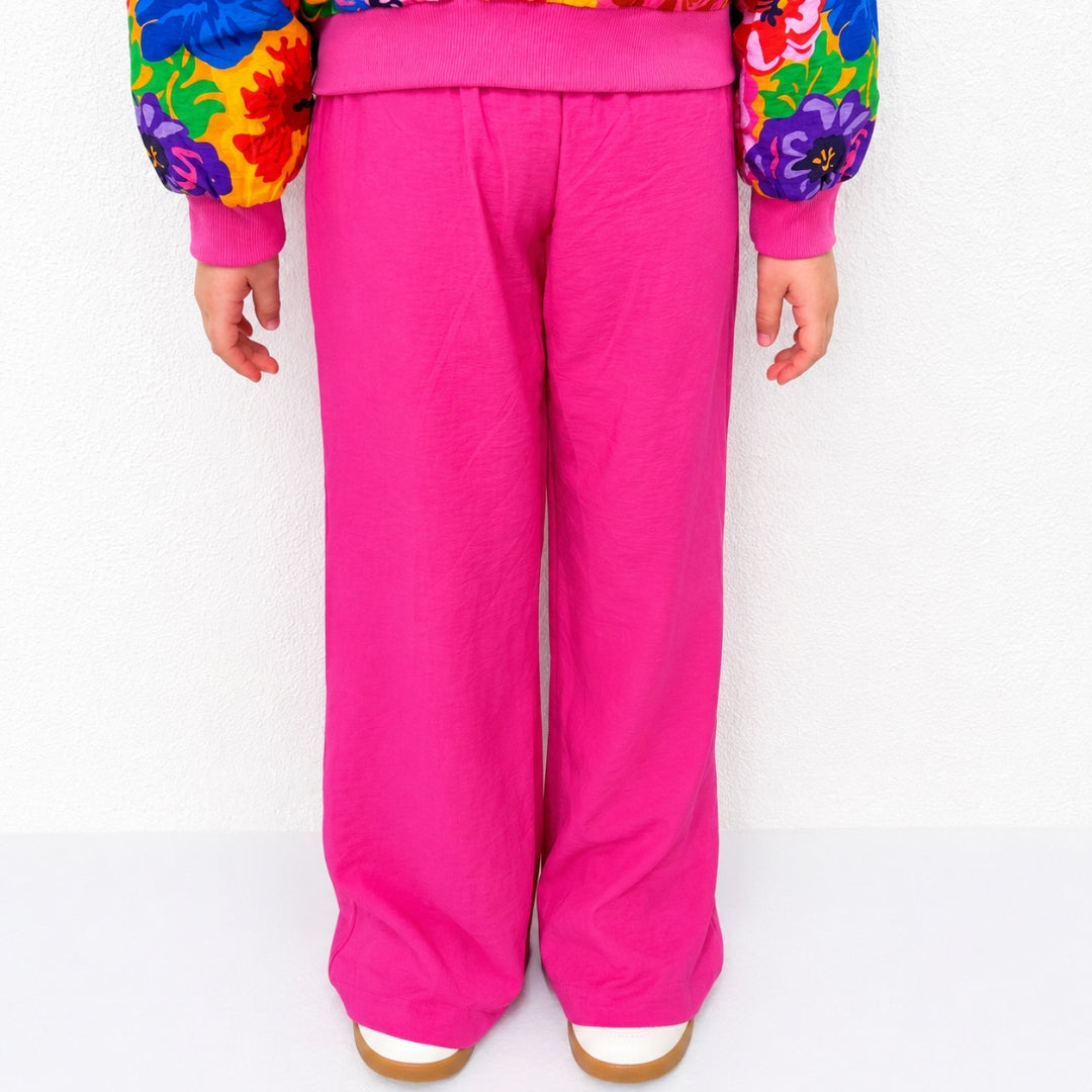 Printed Cord Bottom for Girls Gold