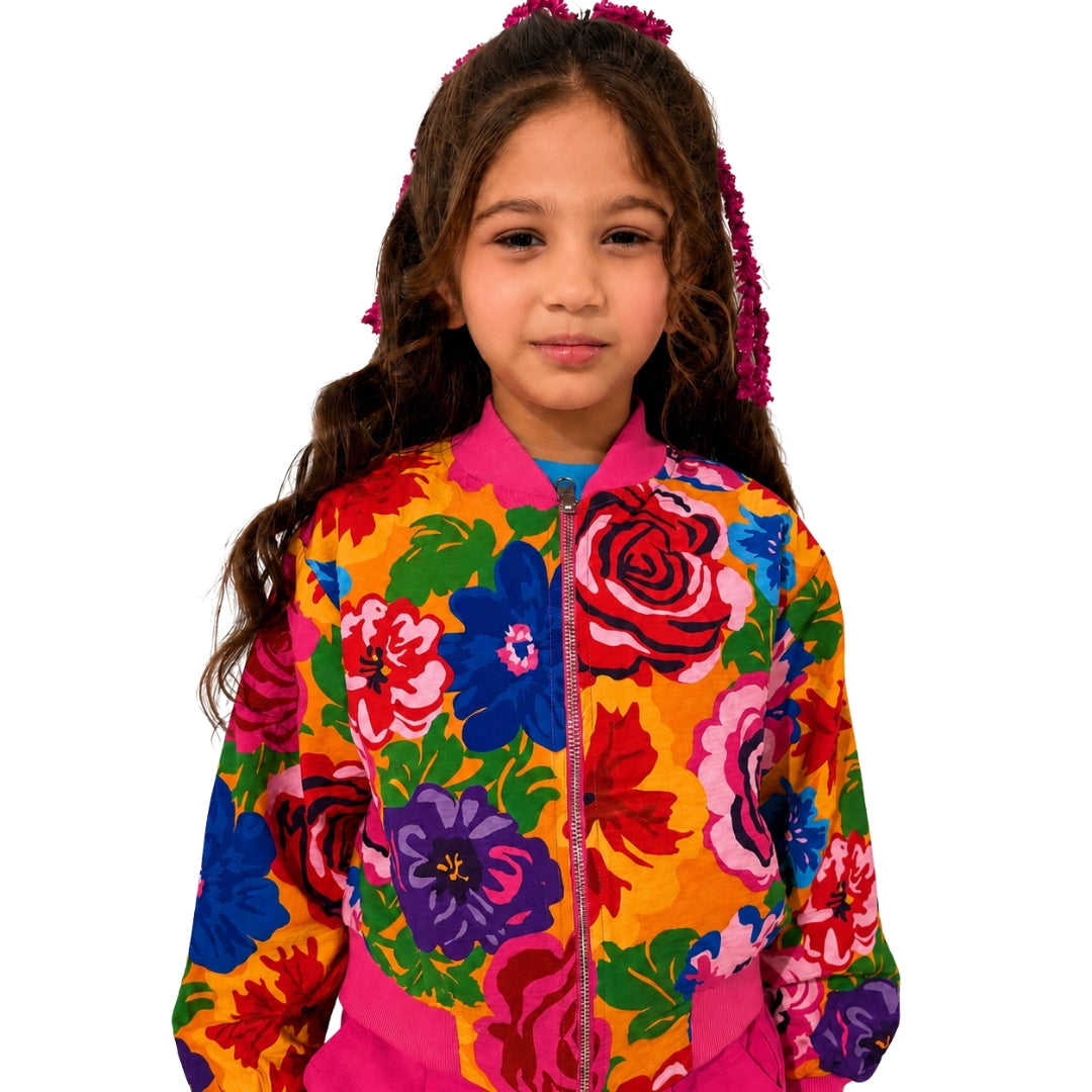 Printed Cord Top for Girls Gold Fusion