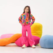 Vitamins Girls Printed Cord Top Gold Fusion