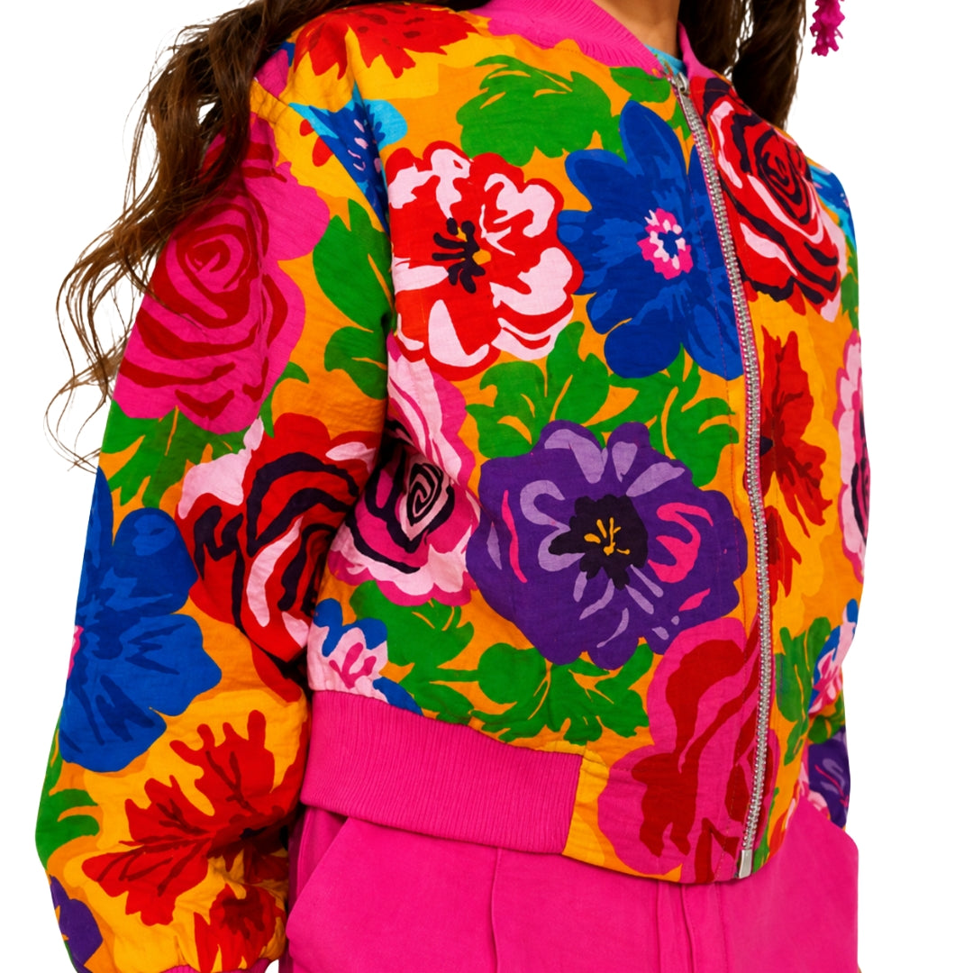 Printed Cord Top for Girls Gold Fusion