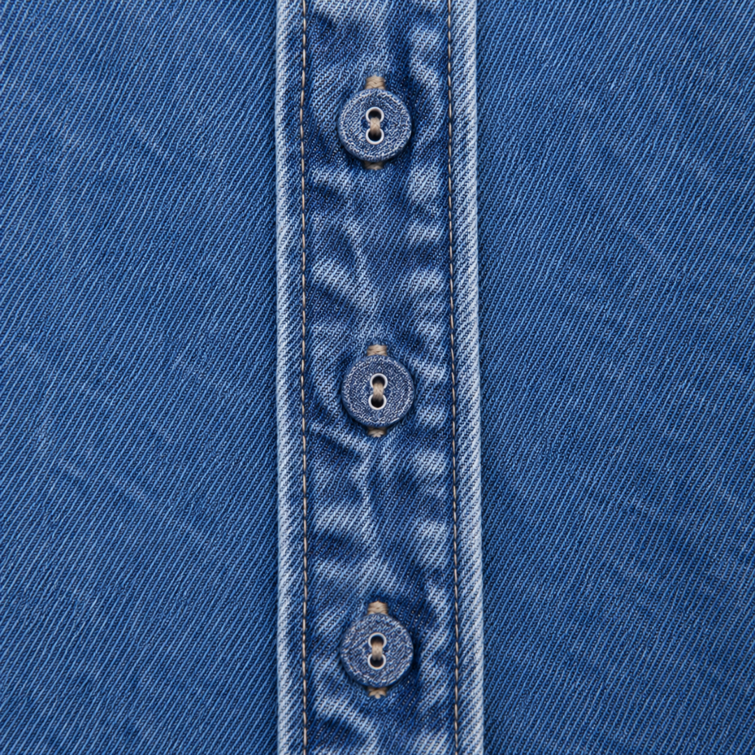 Girls Embroidered Cord Top Dx Blue by Vitamins