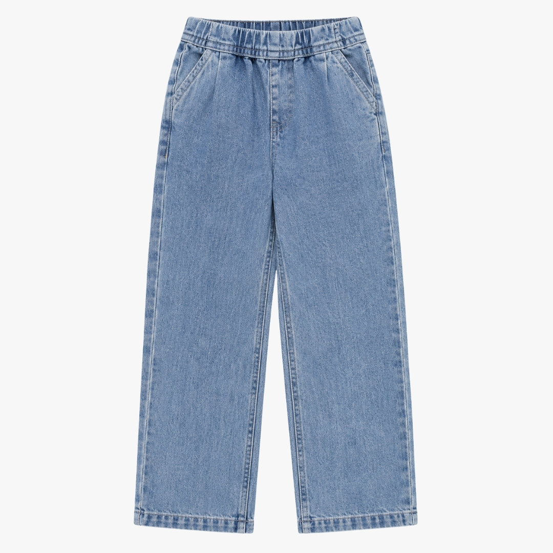 Denim Cord Bottom for Girls Ice Blue