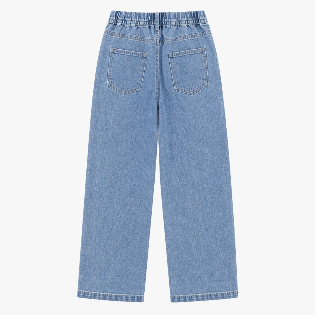 Denim Cord Bottom for Girls Ice Blue