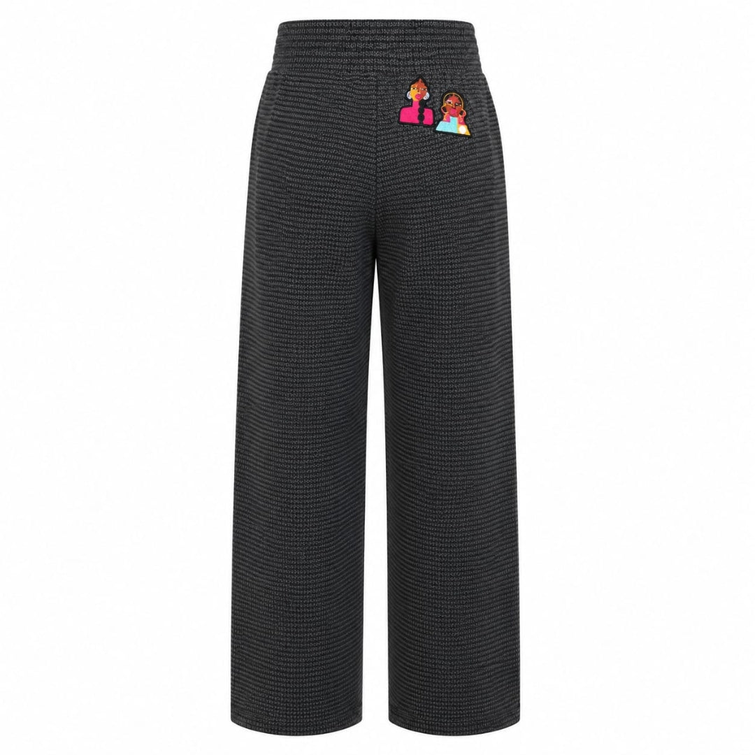Woven Jegging for Girls Black