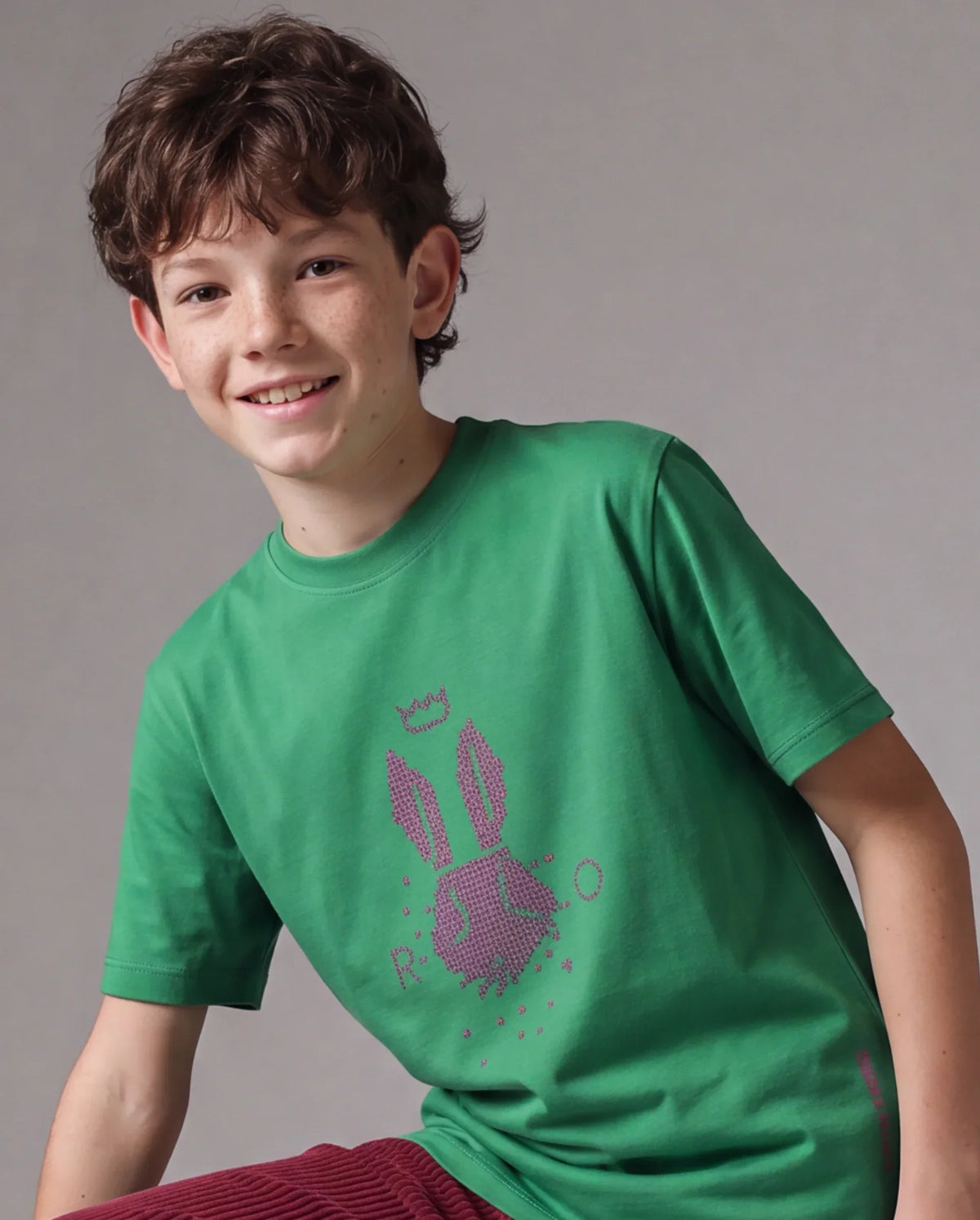 Rare Ones Boys Walko Cotton Blend T-Shirt - Green