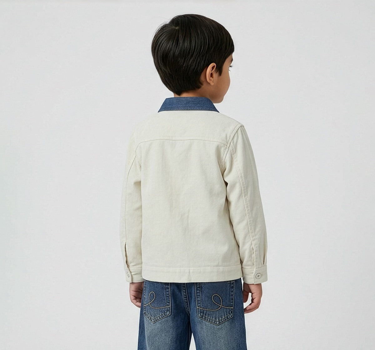 Full Sleeves Mix and Match Shirt Beige