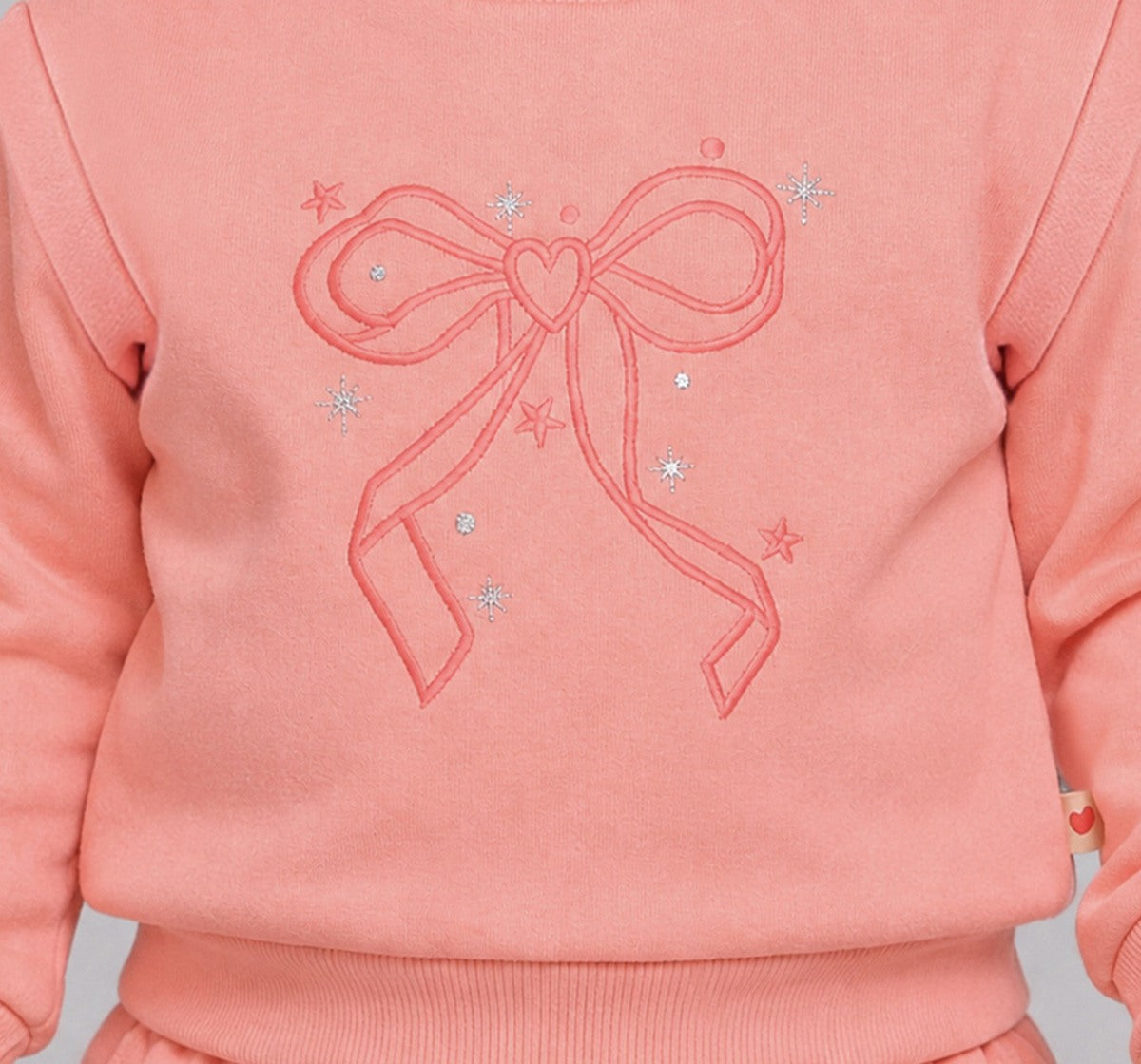 Looper Set-Sweatshirt & Wide Leg Bottoms Peach