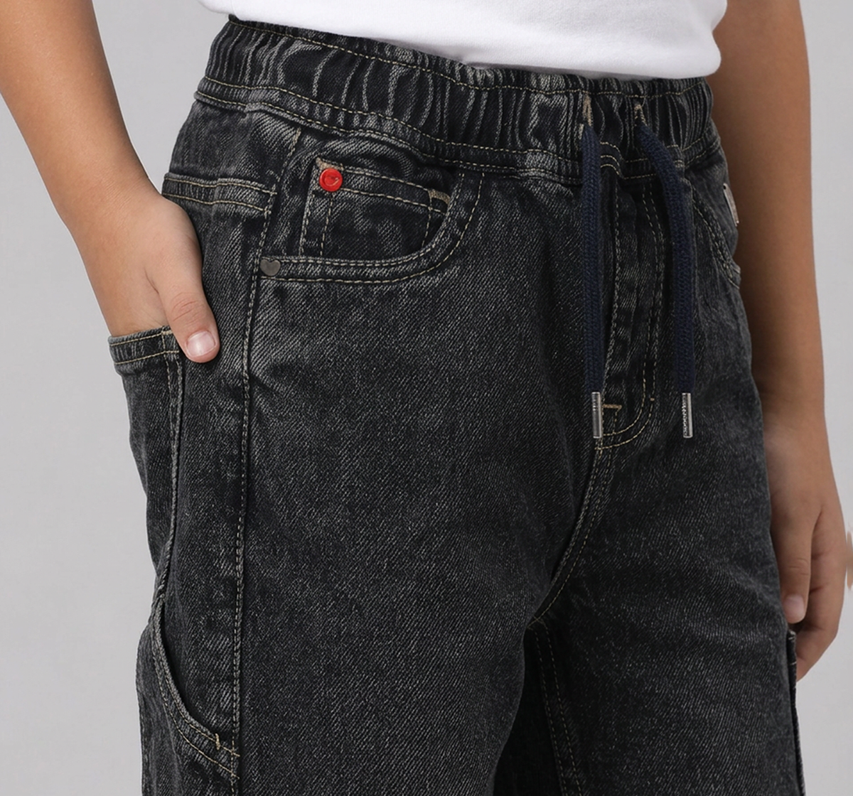 Denim Bottom with Carpenter Details Blue