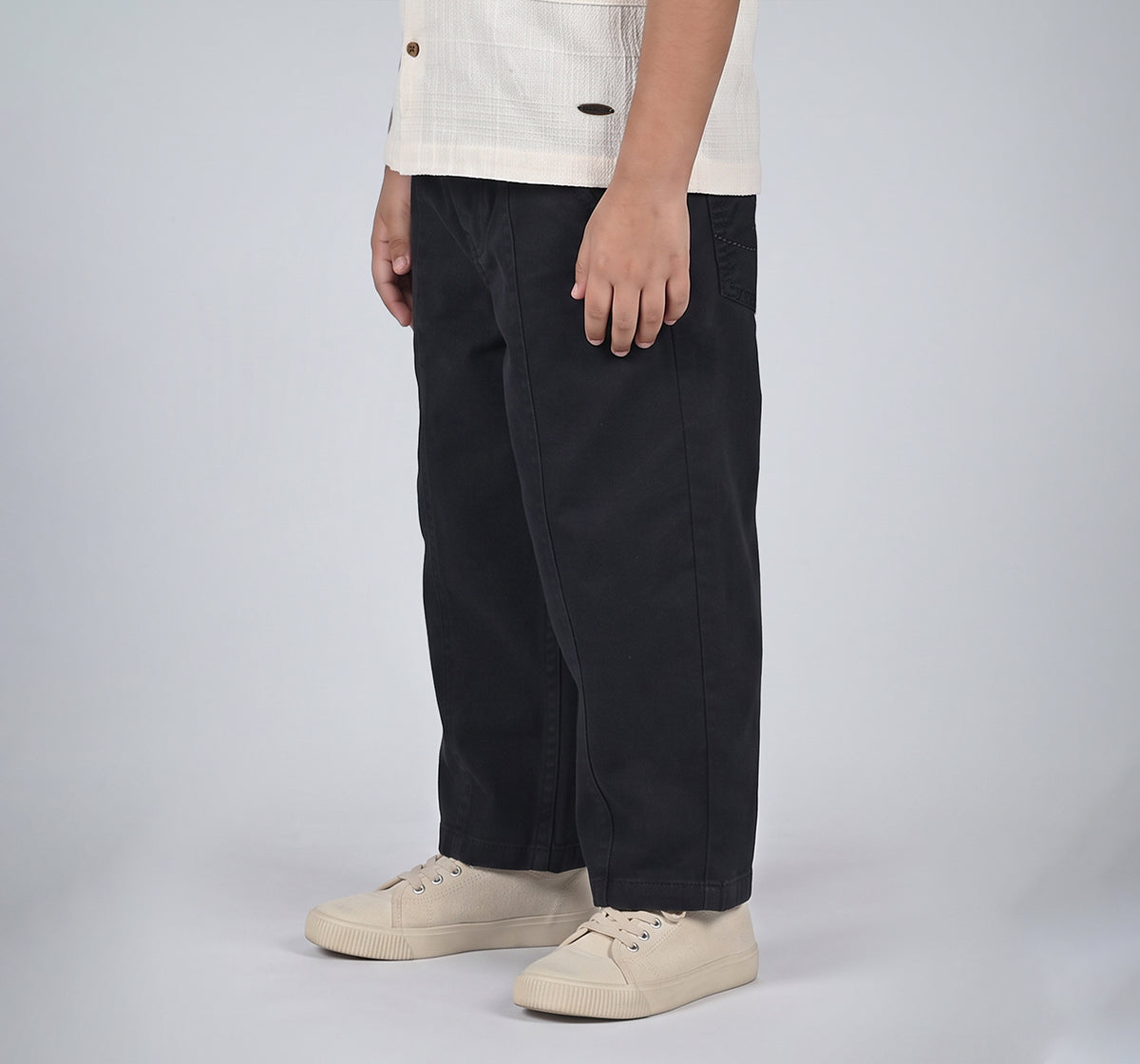 Twill Trousers Peach Finish Twill Navy