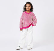 Drop Shoulder Sweater Pink