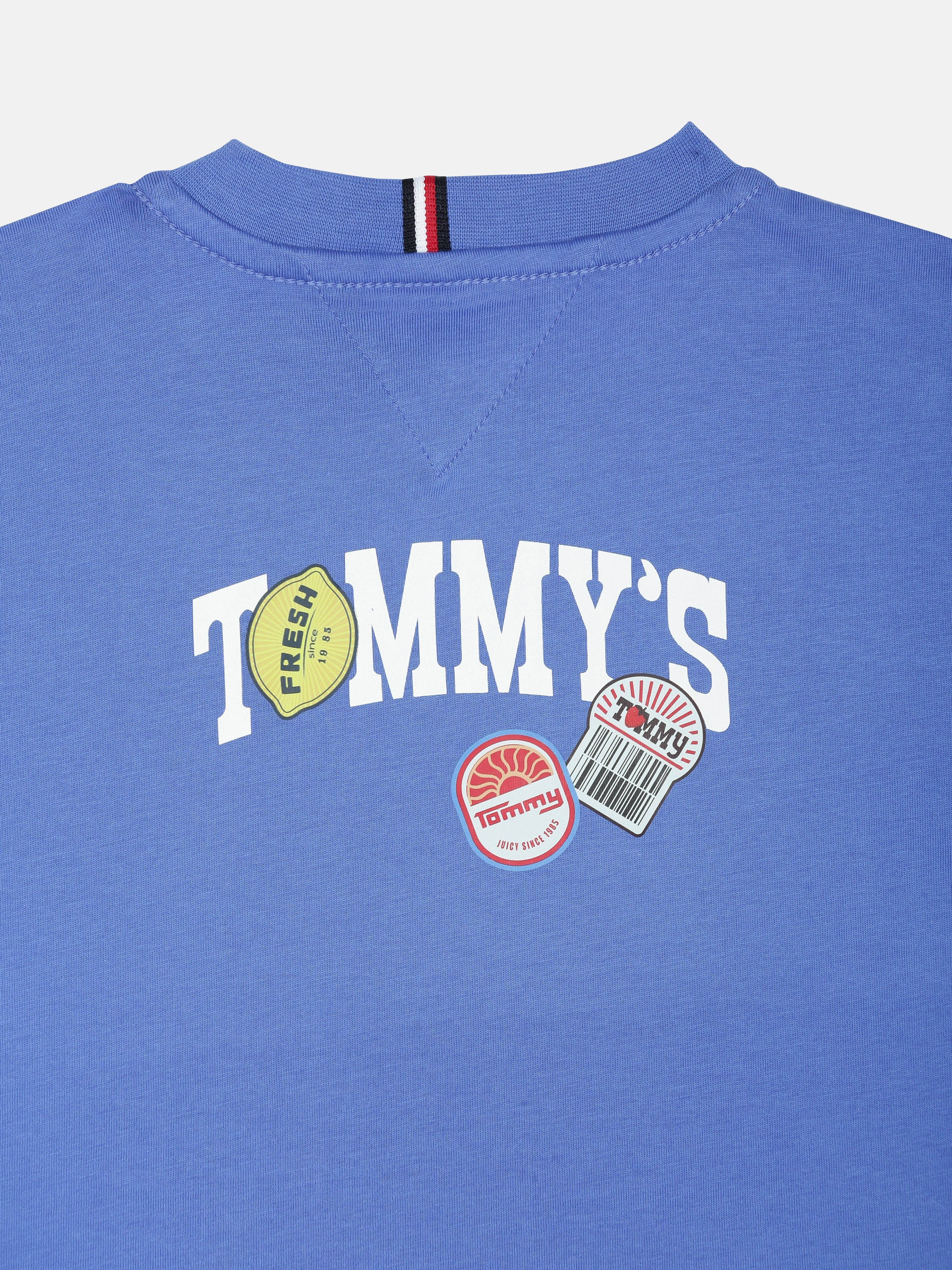 Boys Blue Logo Crew Neck Classic Fit T-Shirt