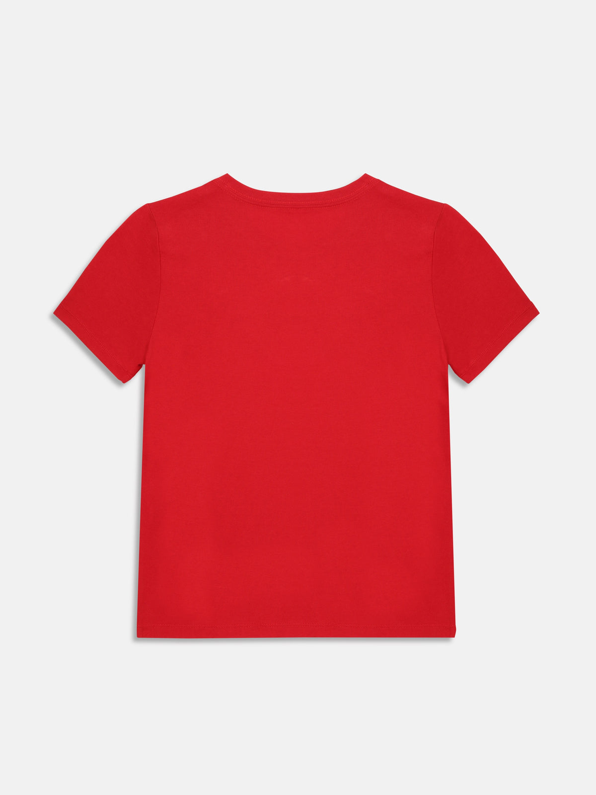 Boys Logo Regular Fit Cotton T-Shirt Red