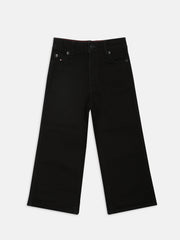 Girls Black Lyocell Blend Straight Fit Denim Jeans