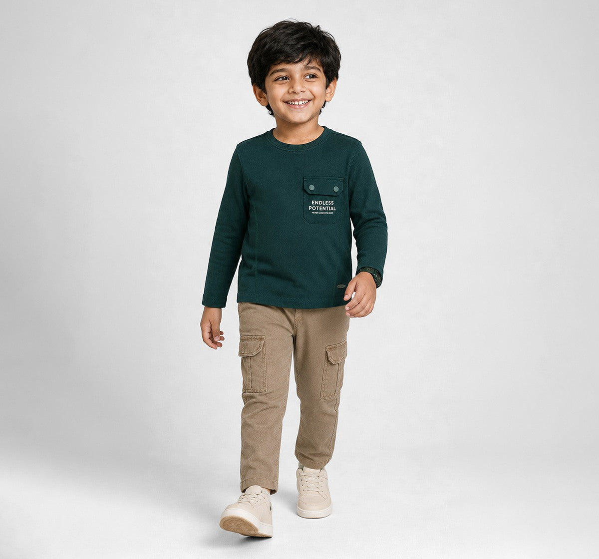 Full Sleeves Rugby Polo T-Shirt Green