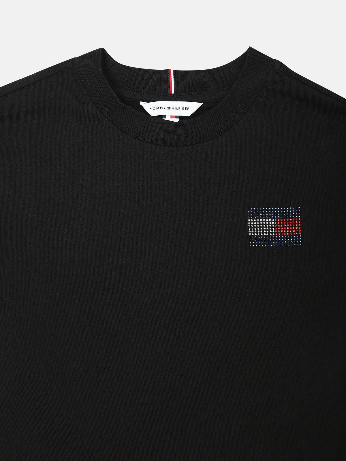 Embellished Logo T-Shirt for Girls Black
