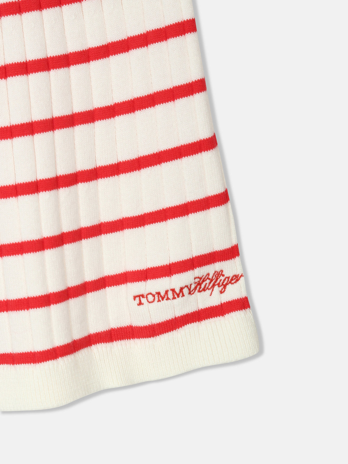 Girls Regular Fit Striped Mid Rise Skirt Red Alert Stripes