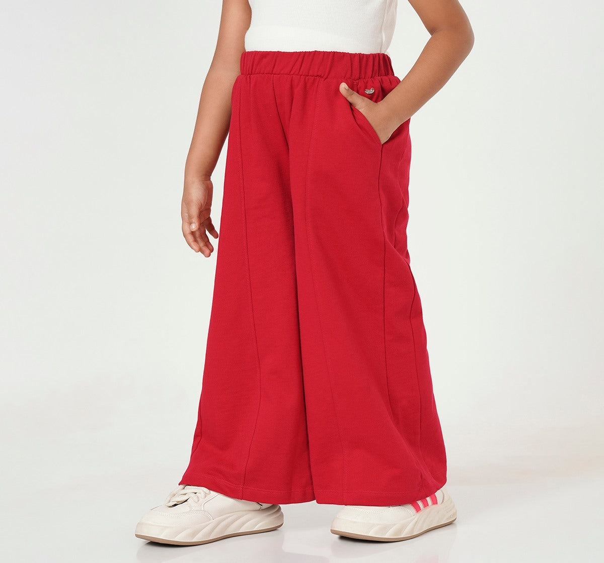 Wide Leg Joggers Burgundy