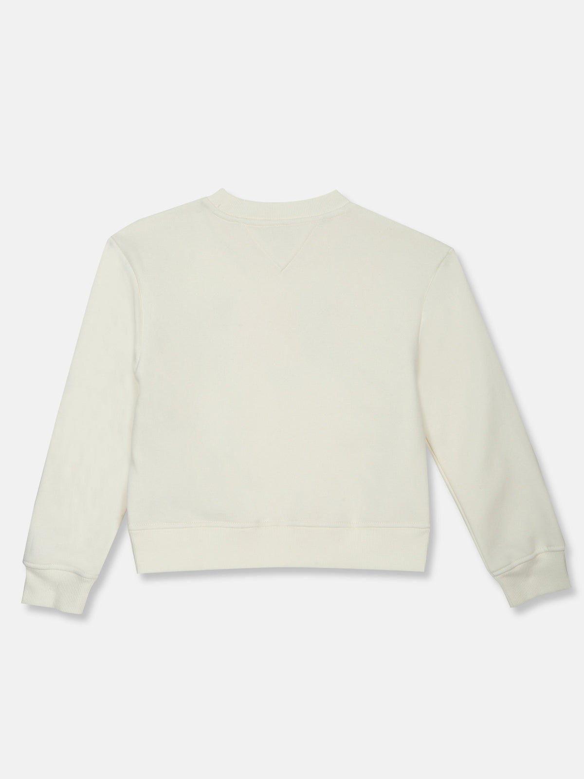 Girls Regular Fit Crew Neck Regular Sweatshirt Ivory Silk