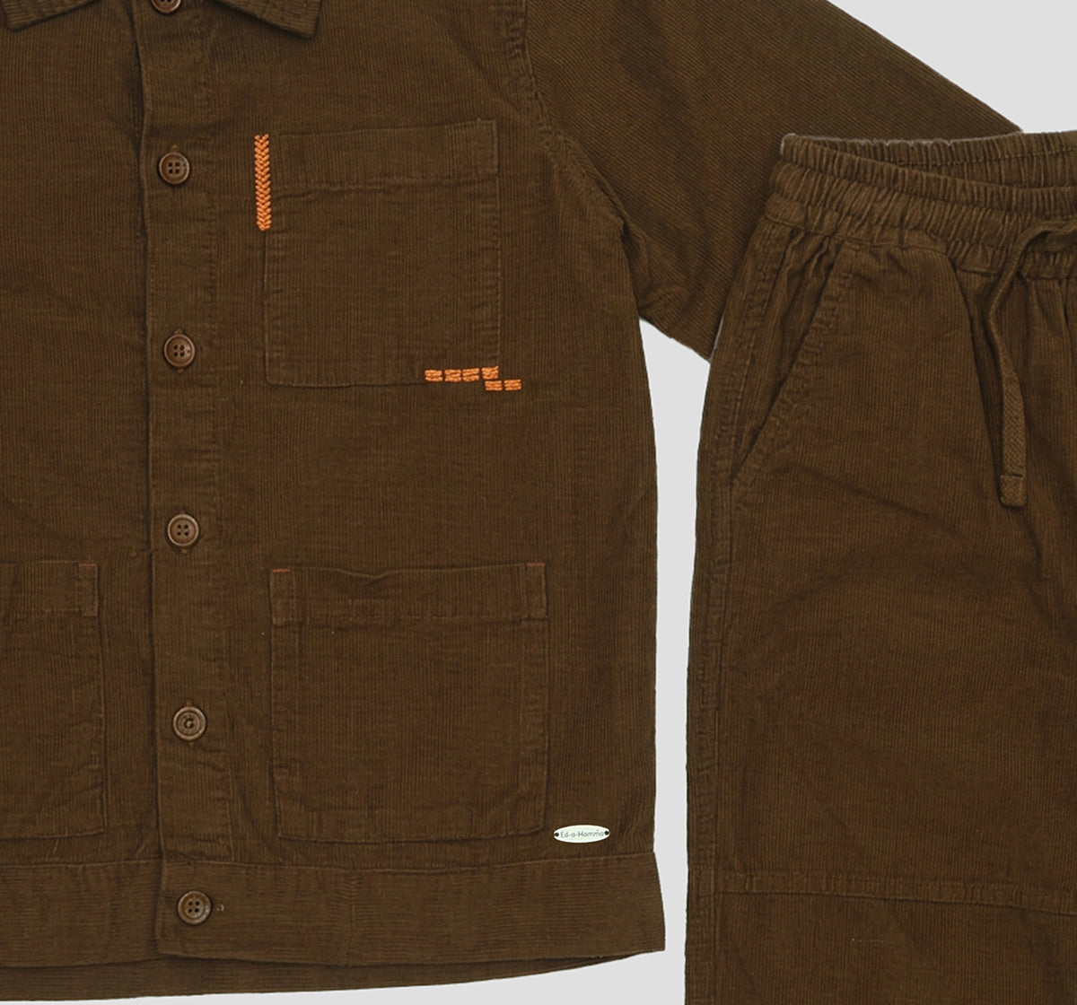 Boys Brown Corduroy Jacket and Jogger Co-ord Set