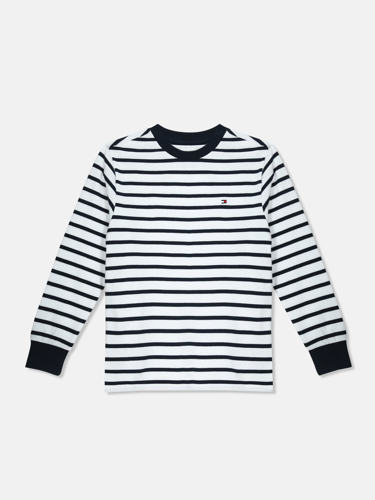 Striped Navy Blue Regenerative Cotton T-Shirt for Boys