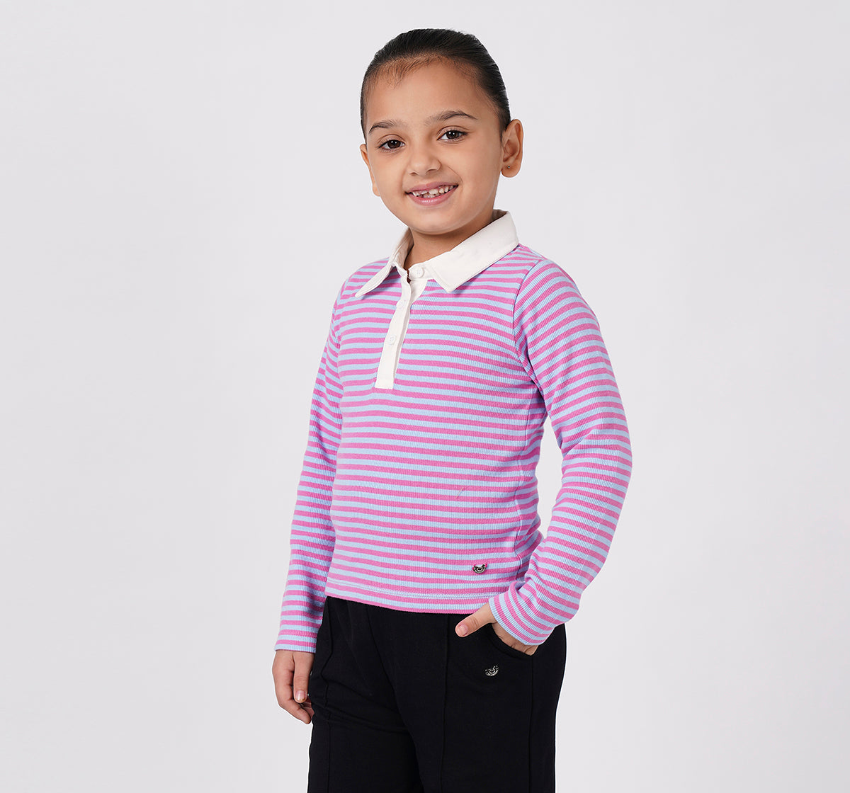 Y\D Stripe Rib T Shirt Green