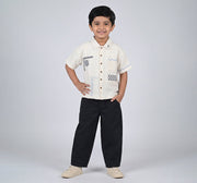 Twill Trousers Peach Finish Twill Navy