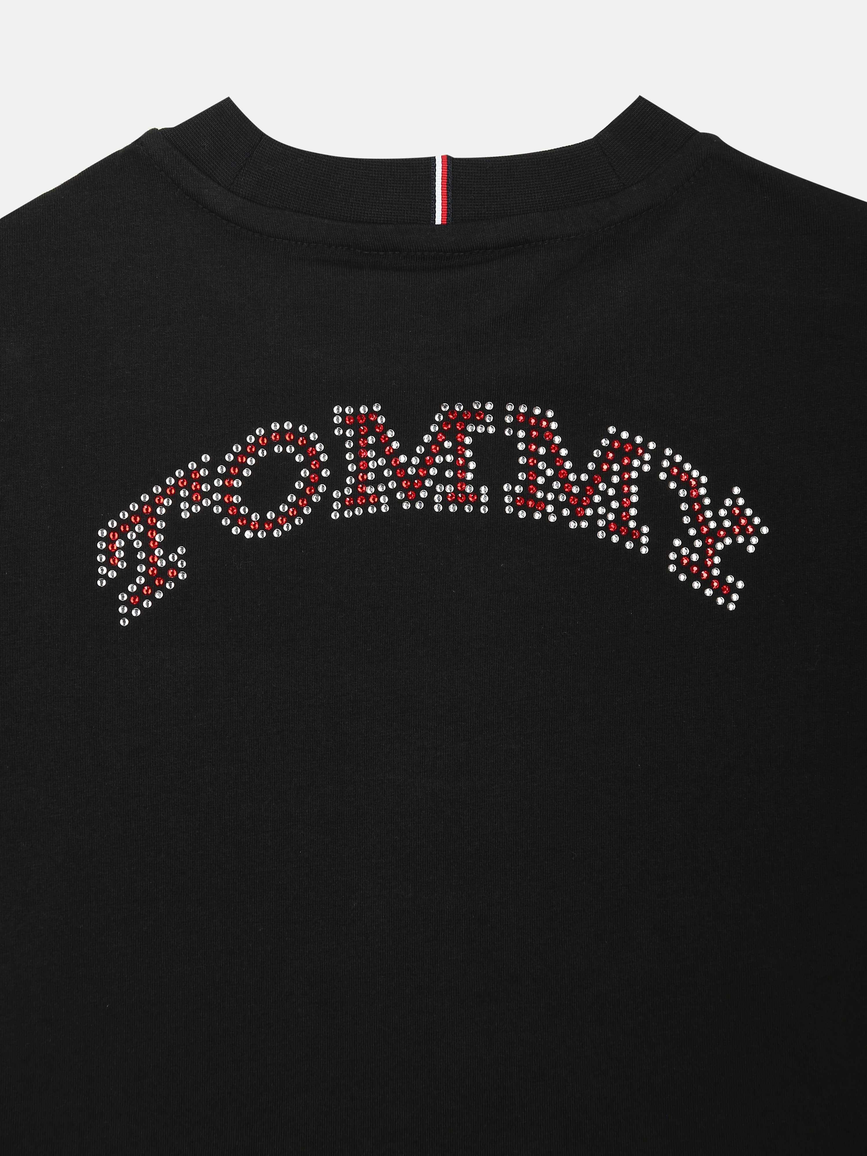 Embellished Logo T-Shirt for Girls Black