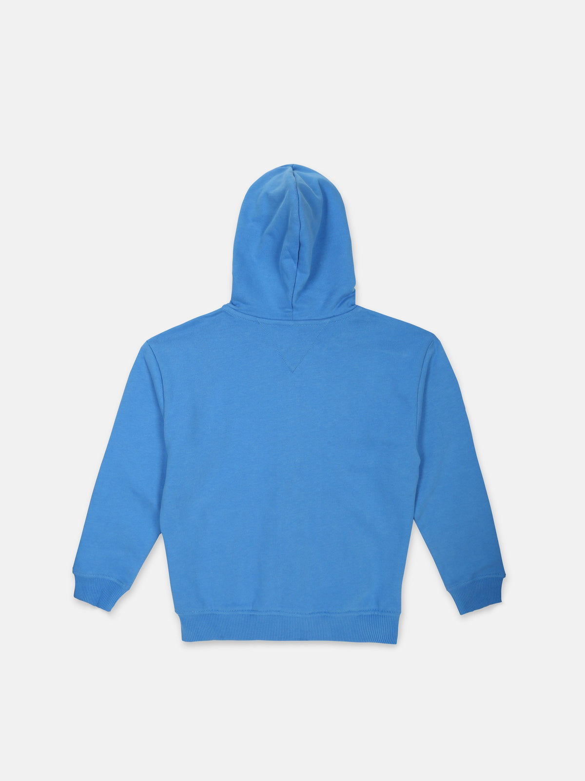 Boys Solid Regular Fit Cotton Sweatshirt Copenhagen Blue