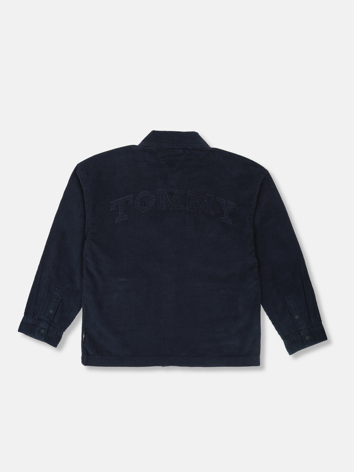 Boys Embroidered Logo Relaxed Fit Shirt Dark Night Navy