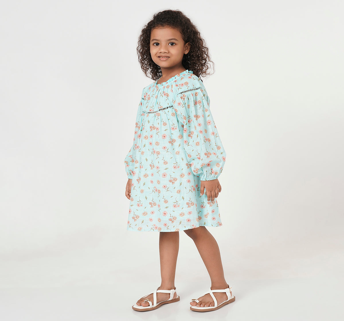 Printed Lurex Dress Multicolor