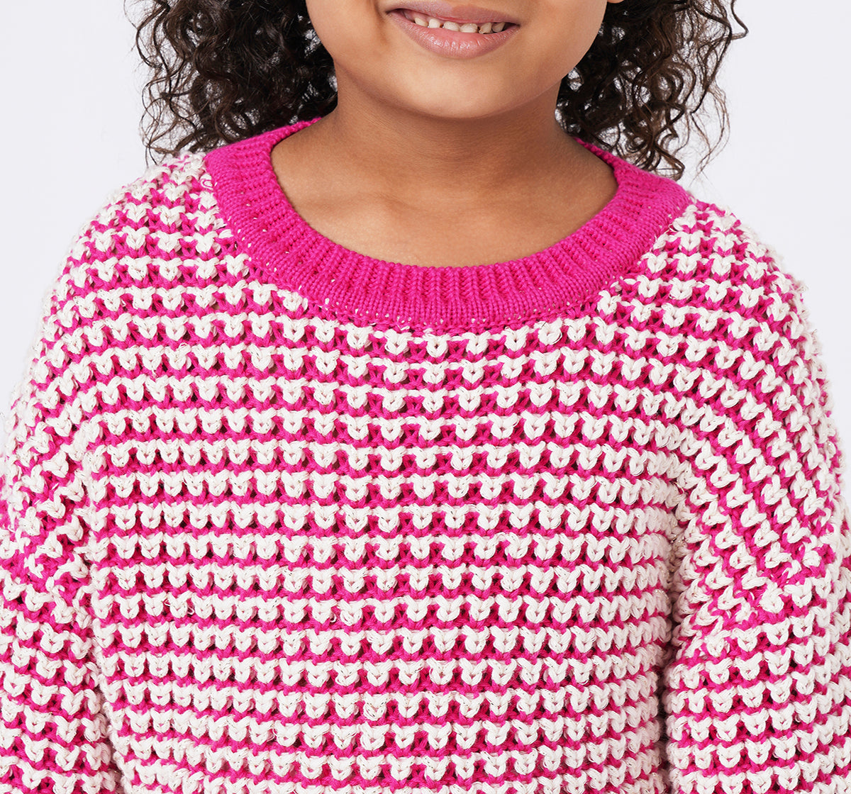 Drop Shoulder Sweater Pink