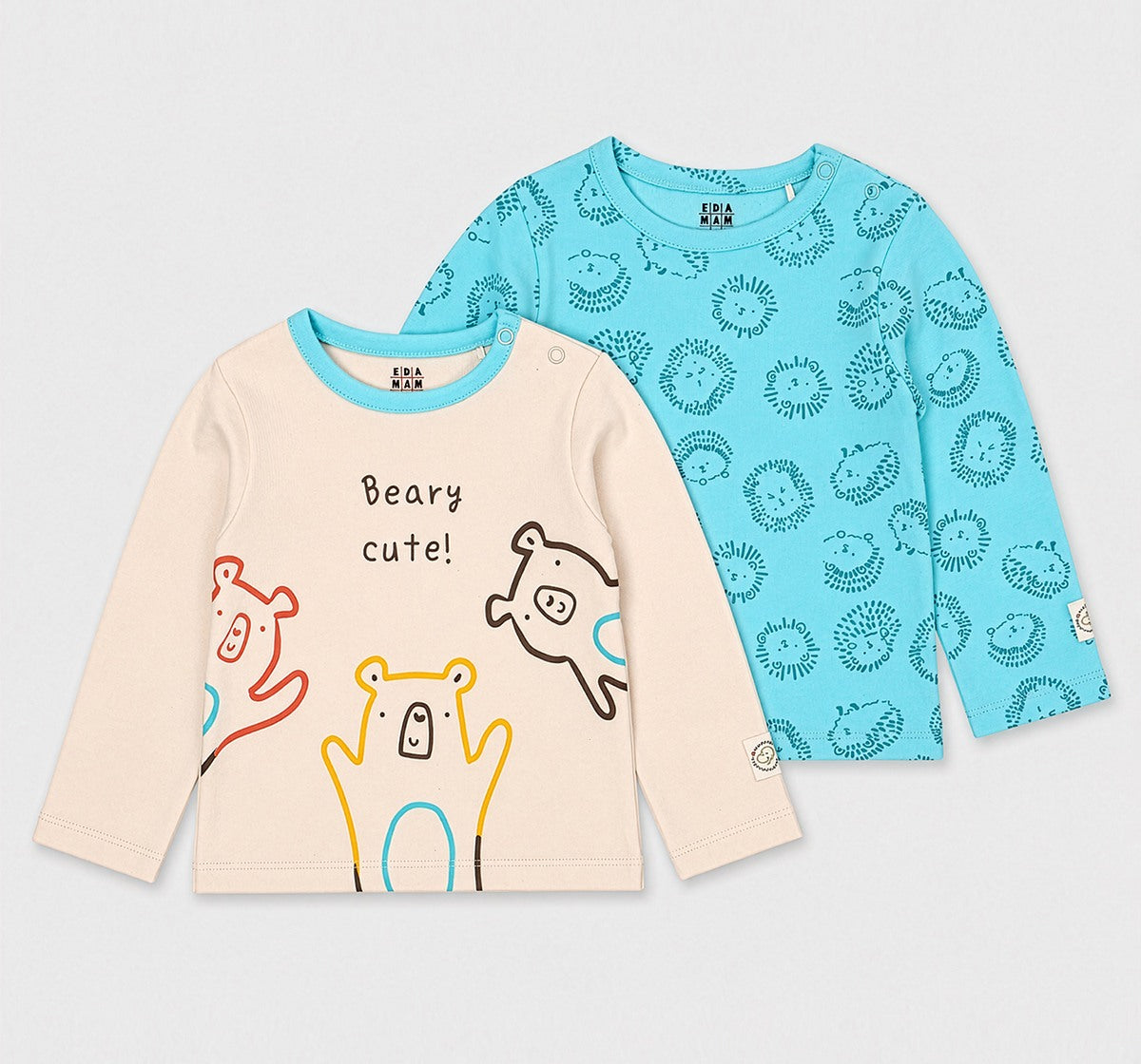 Full Sleeve Tees Multi Pack of 2 Interlock