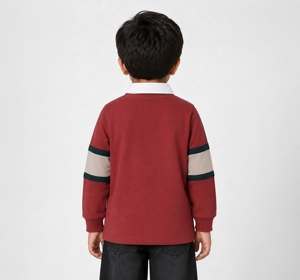 Full Sleeves Rugby Polo T-Shirt Red