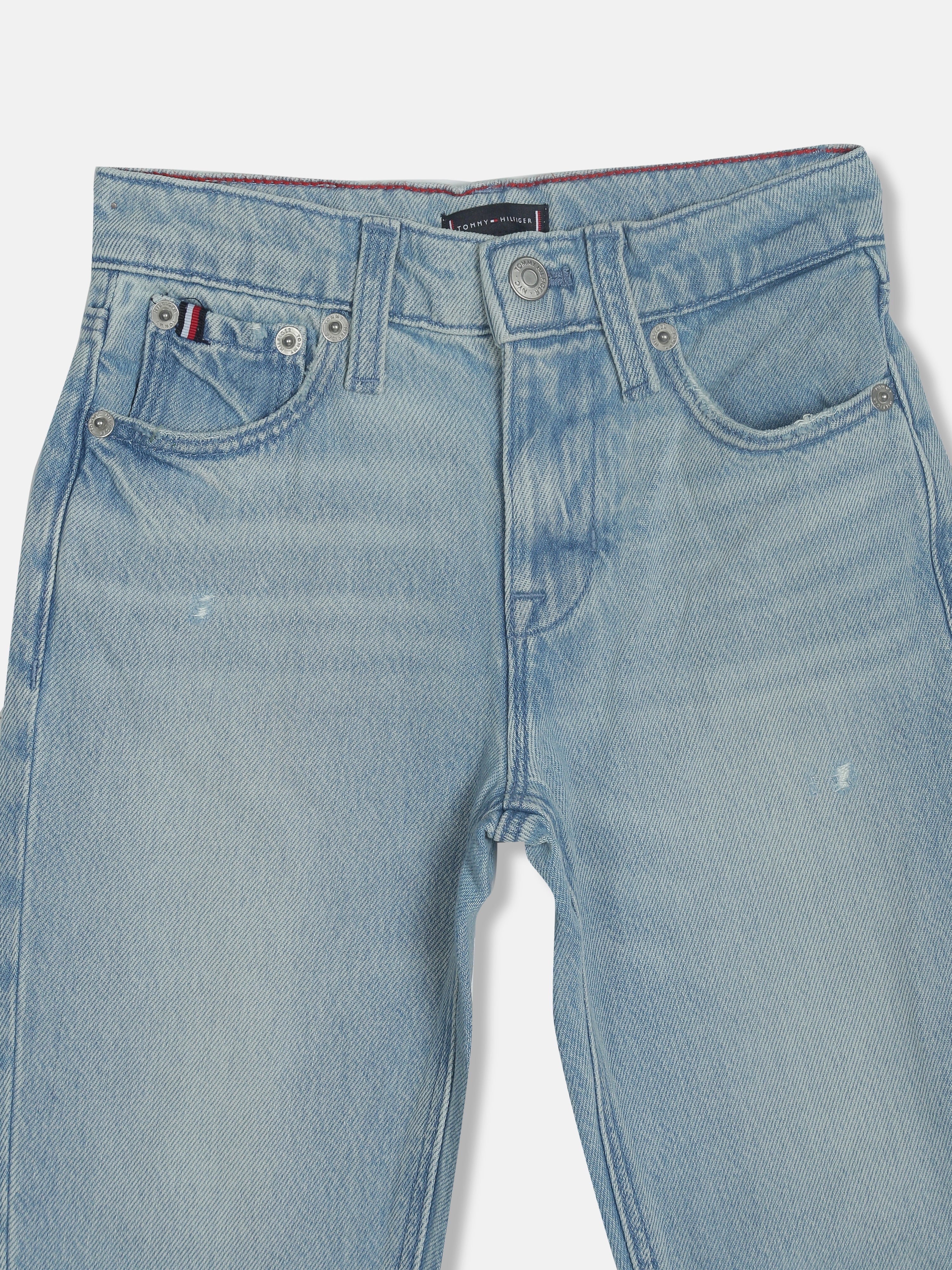 Boys Blue Relaxed Fit Mid Rise Jeans