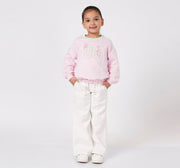 Balloon Hem Sweatshirt Pink
