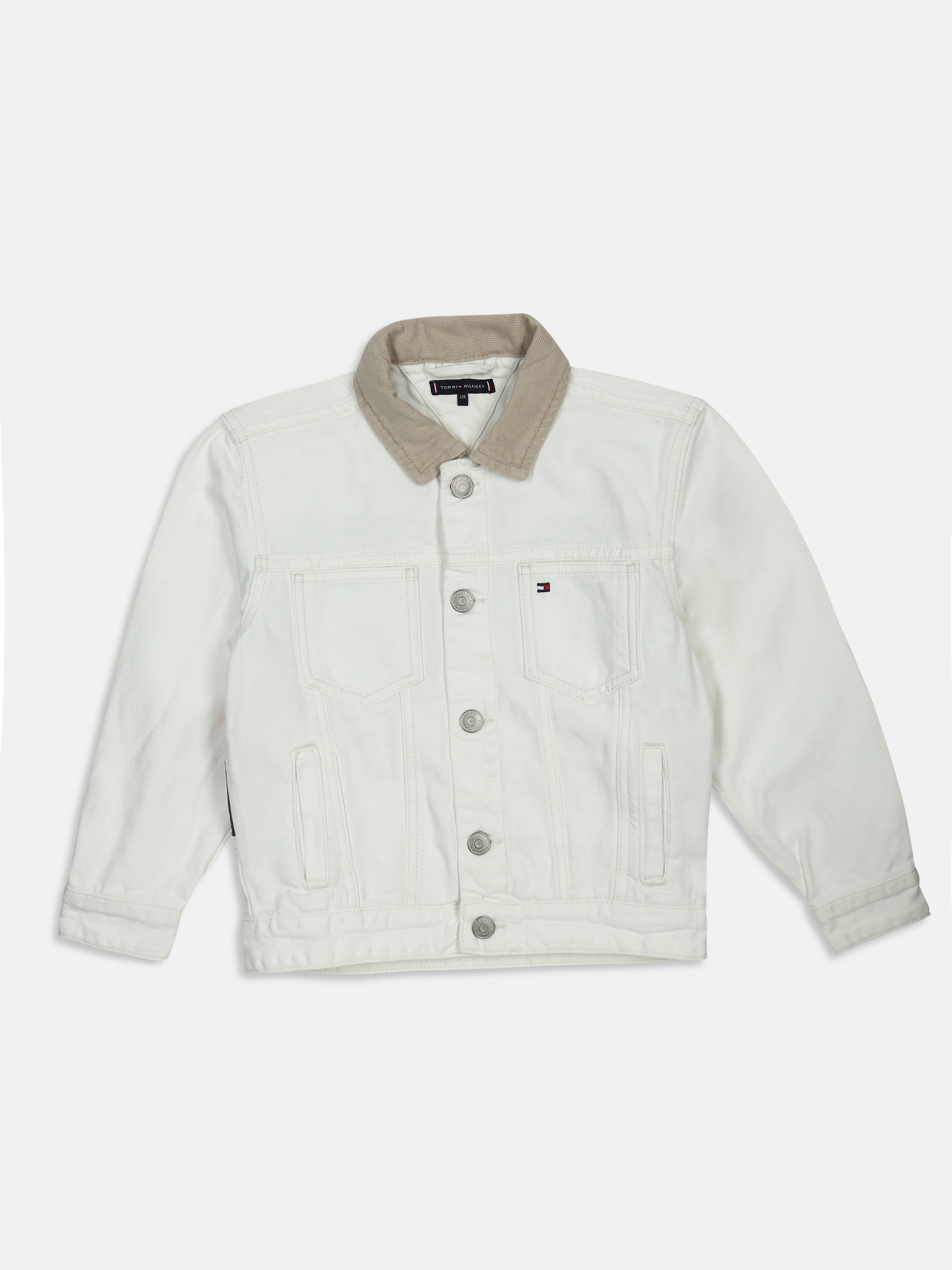 Logo Off-White Regenerative Cotton Denim Jacket for Boys