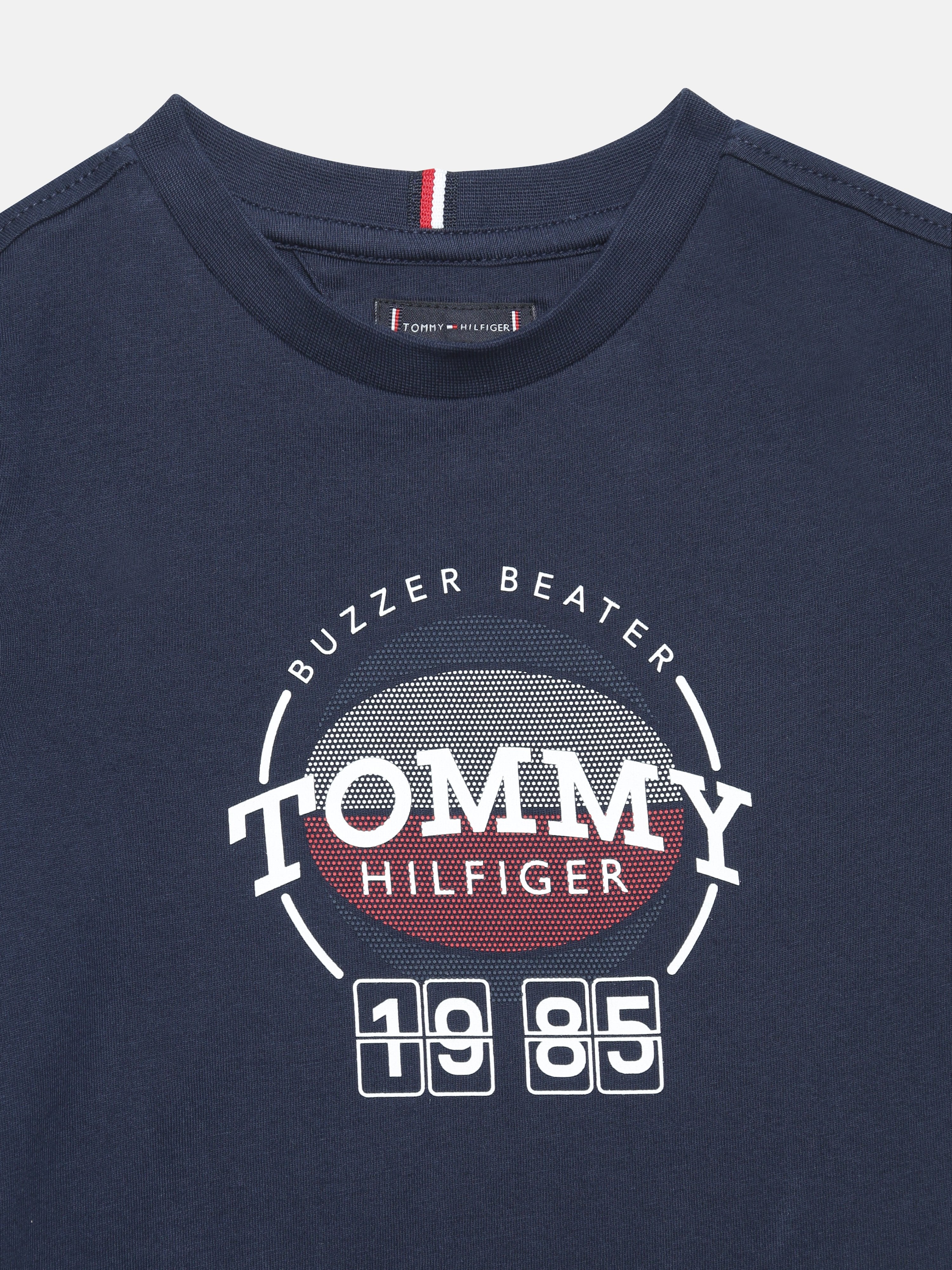 Boys Navy Graphic Crew Neck Regular Fit T-Shirt