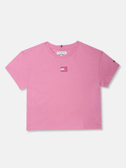 Logo T-Shirt for Girls Pink