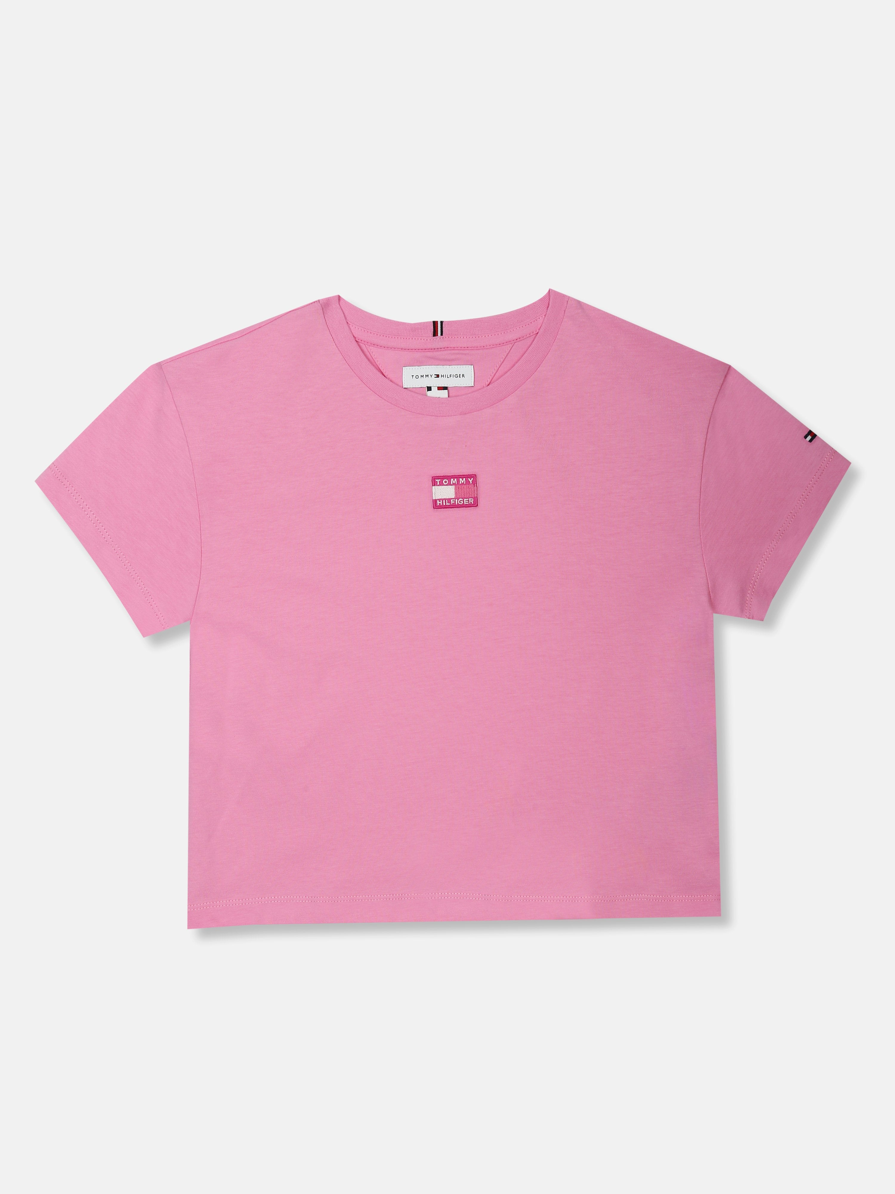 Logo T-Shirt for Girls Pink