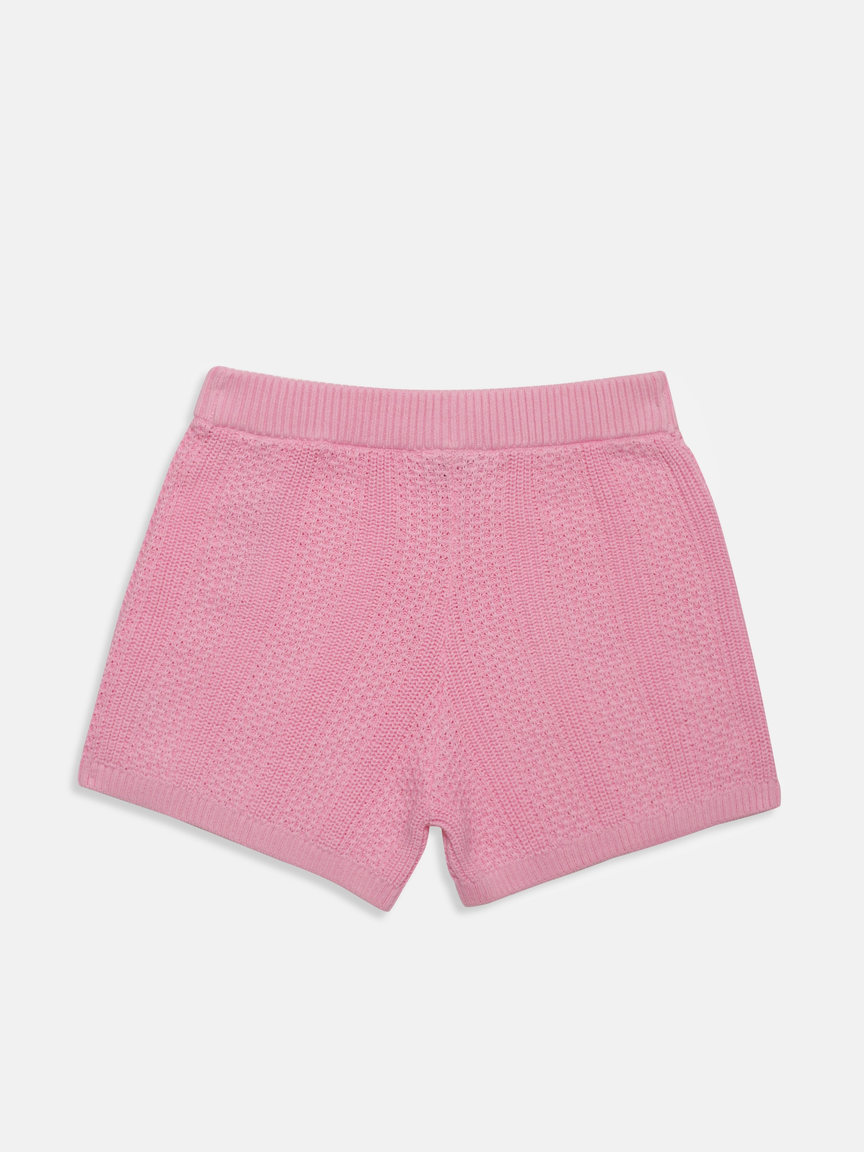 Girls Pink Elasticated Waist Knit Pants