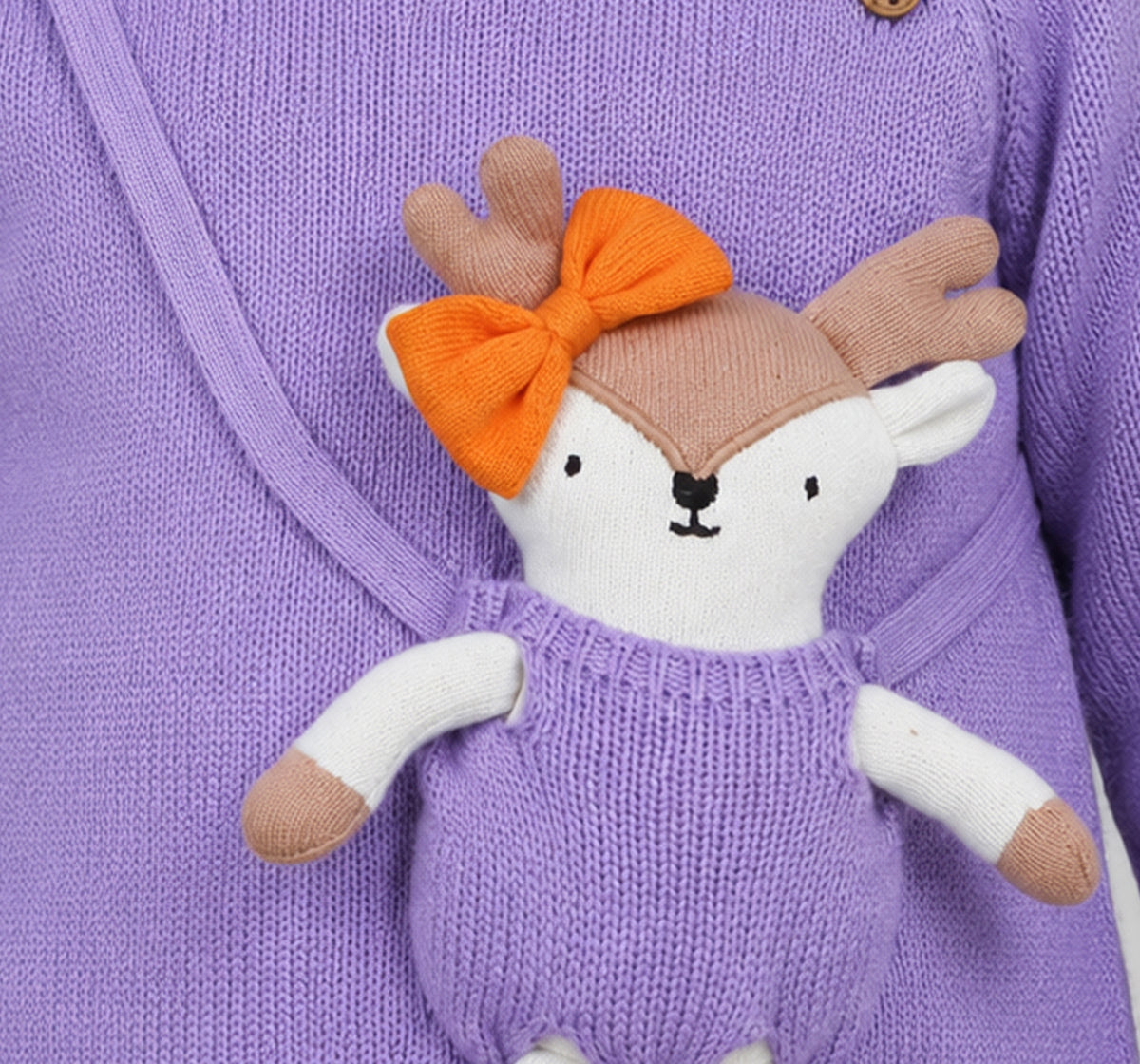 Sweater with Removable Toy Lilac