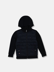 Boys Quilted Regular Fit Nylon Jacket Desert Sky