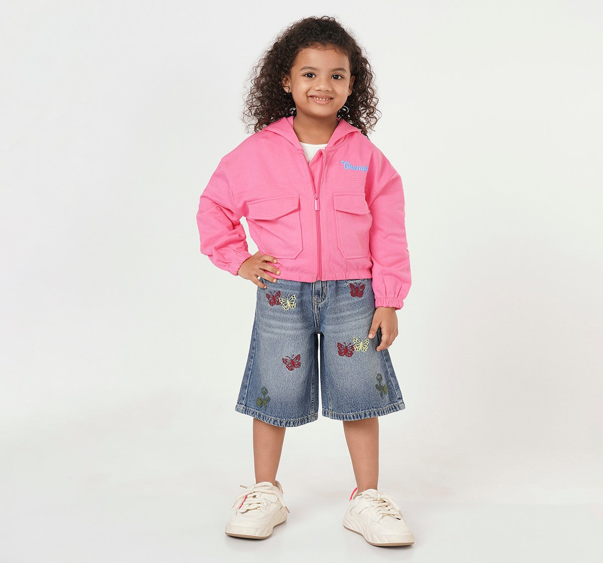 Wide Leg Jorts Blue