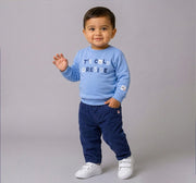 Corduroy Comfort Fit Trousers Blue