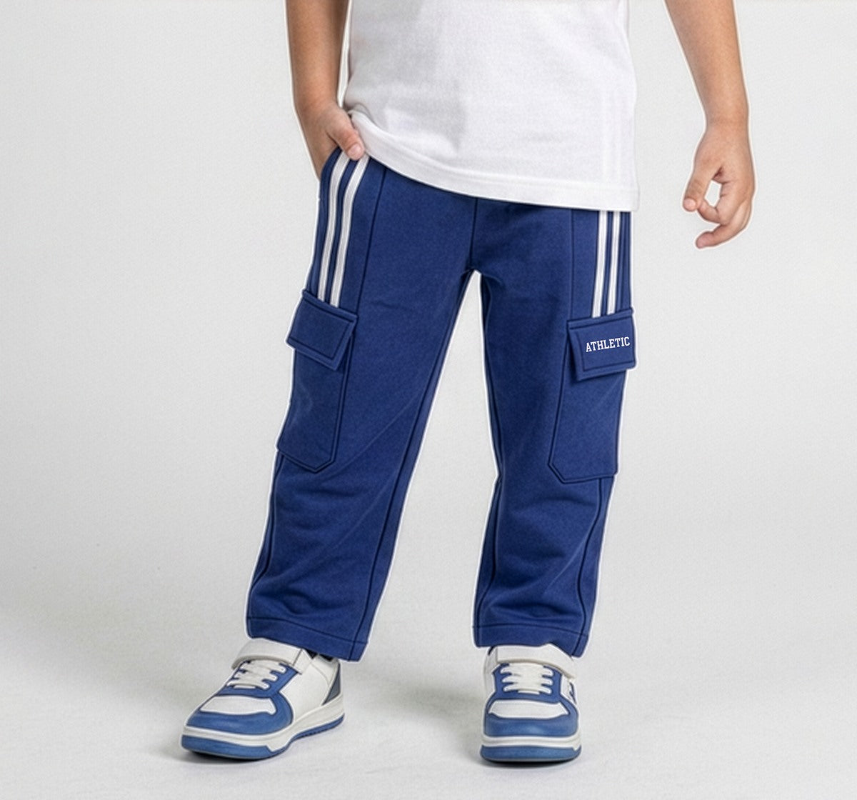 Straight Fit Track Pants Blue