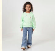 Sweatshirt with Emb Green