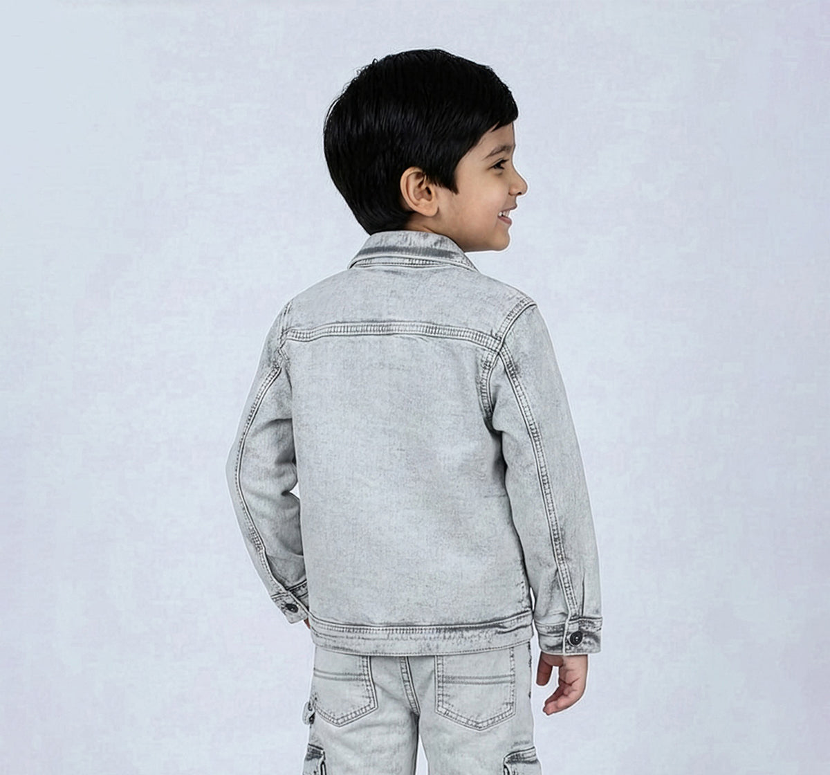 Cloud Wash Denim Jacket Off White