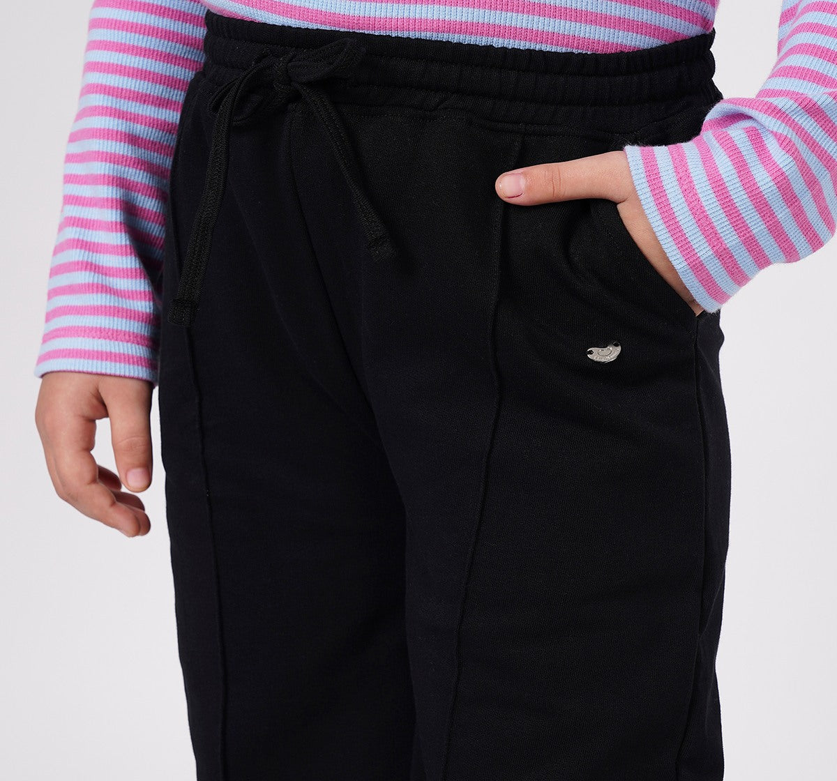 Wide Leg Joggers Black